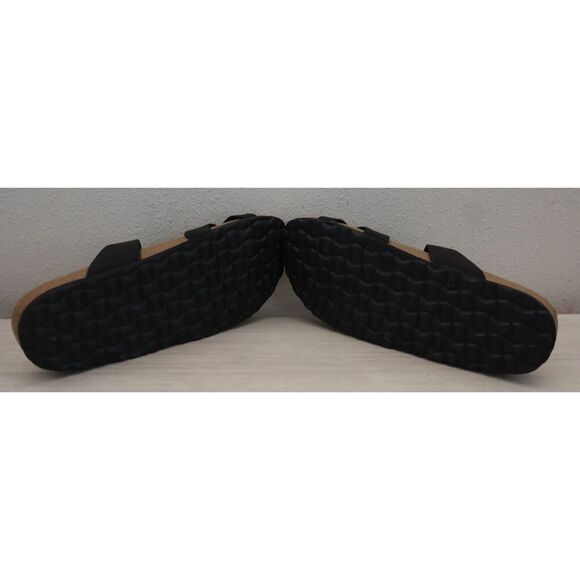 Cushionaire 779601 Women's Sz 9.5M Black Luna Cork Footbed Sandals - Picture 3 of 15